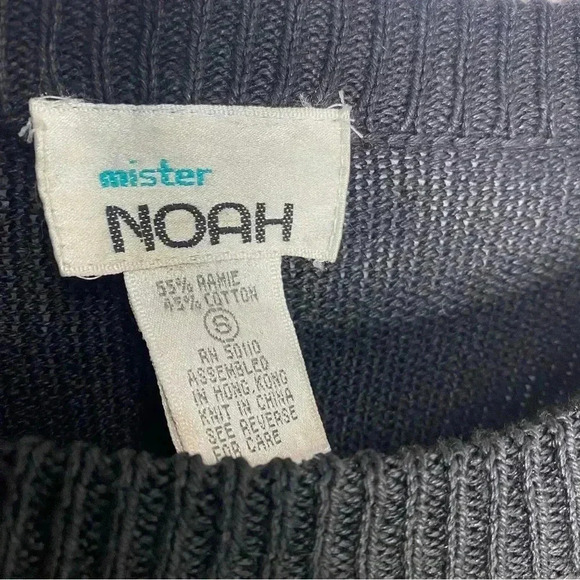 Mr Noah VINTAGE black sequined bow Christmas, holiday, festive sweater-size S - Picture 4 of 7